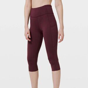 NWT lululemon Fast and Free Crop II 19" *Non-Reflective